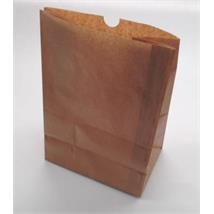 Papirpose brun kraft 180X110x265mm (500) klossbunnpose i 60 gr - 3 kg. 